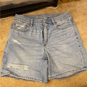 American Eagle Light Blue Denim Shorts